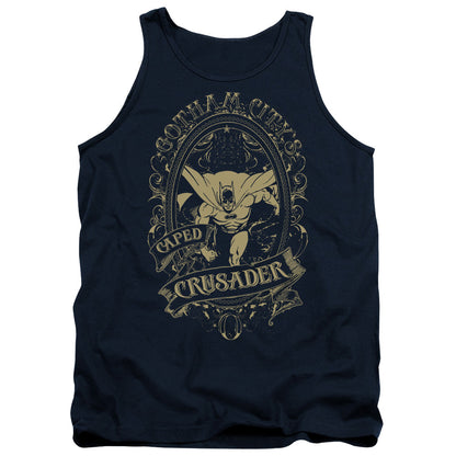 Dc Gotham Crusader Mens Tank Top Shirt Navy Officially Licensed