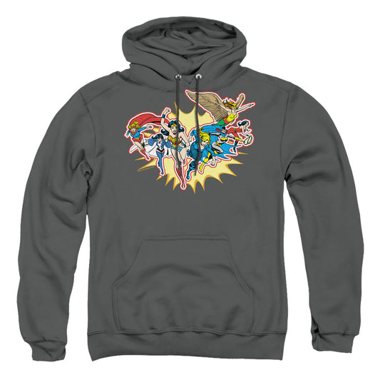 Dc Please Get Me Mens Hoodie Charcoal Officially Licensed