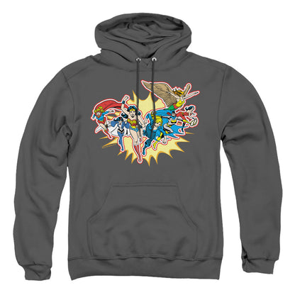 Dc Please Get Me Mens Hoodie Charcoal Officially Licensed