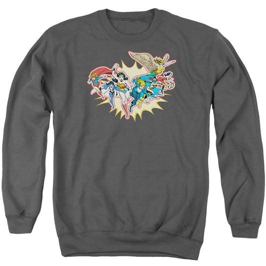 Dc Please Get Me Mens Crewneck Sweatshirt Charcoal