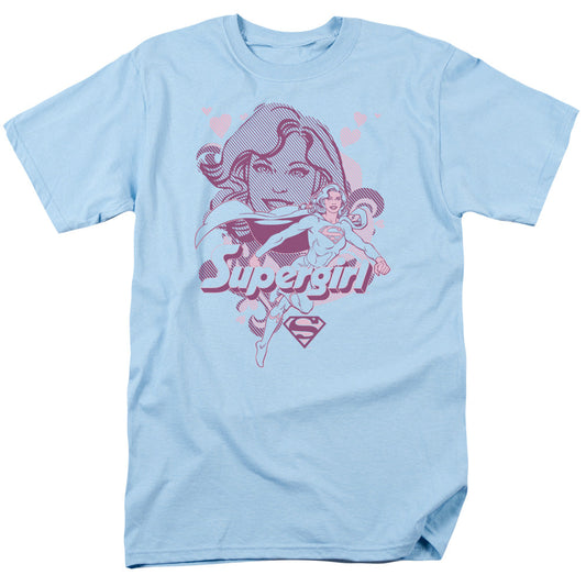 Dc Supergirl Mens T Shirt Light Blue Officially Licensed