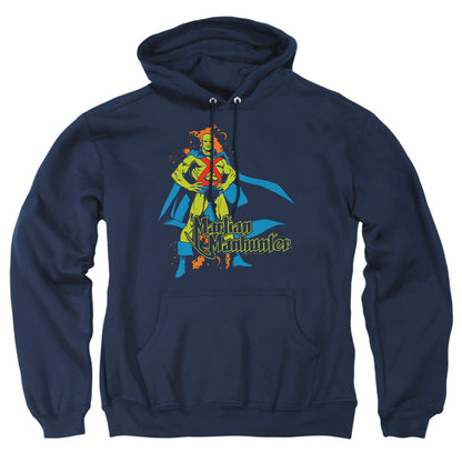 Dc Martian Manhunter Mens Hoodie Navy Officially Licensed