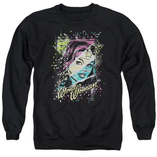 Dc Color Block Mens Crewneck Sweatshirt Black