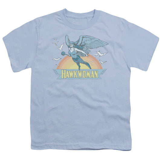 DC Comics Hawkwoman Kids Youth T Shirt Light Blue Officially Licensed
