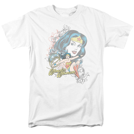 Dc Wonder Scroll Mens T Shirt White Officially Licensed