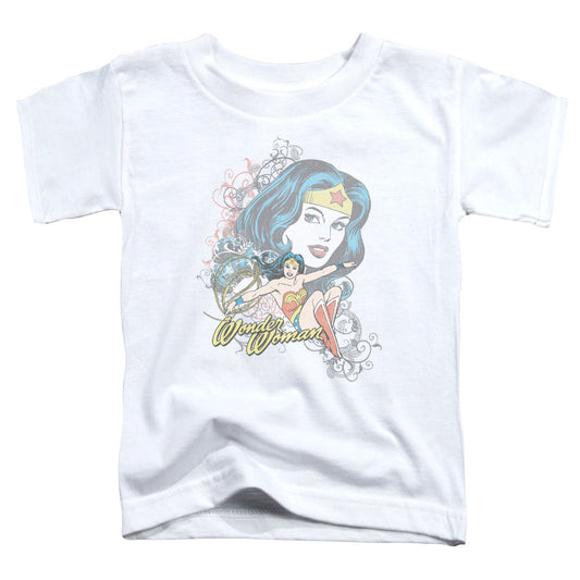 DC Comics Wonder Scroll Toddler Kids Youth T Shirt White Officially Licensed
