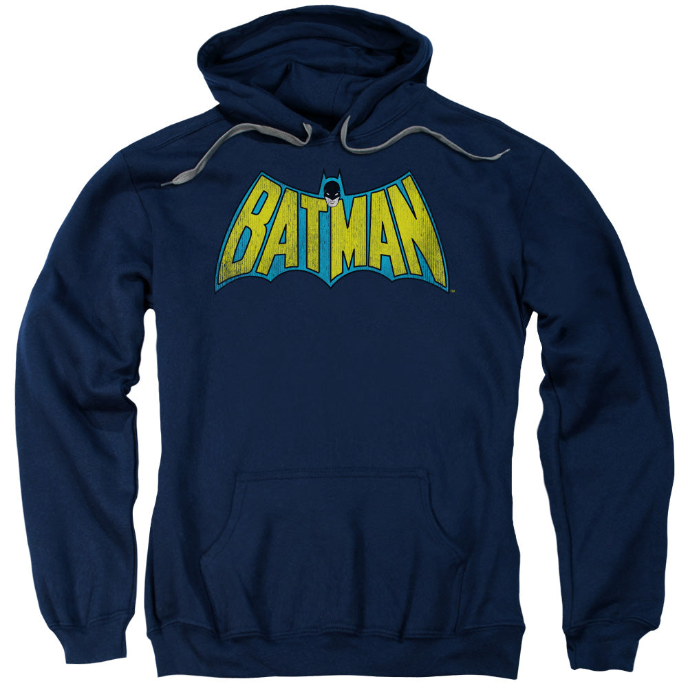 DC Comics Classic Batman Logo Mens Hoodie Navy Blue Officially Licensed