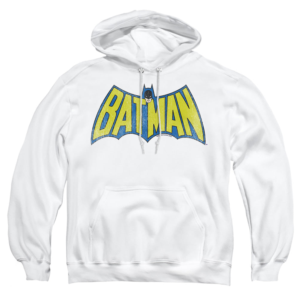Dc Classic Batman Logo Mens Hoodie White Officially Licensed