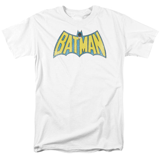 Dc Classic Batman Logo Mens T Shirt White Officially Licensed
