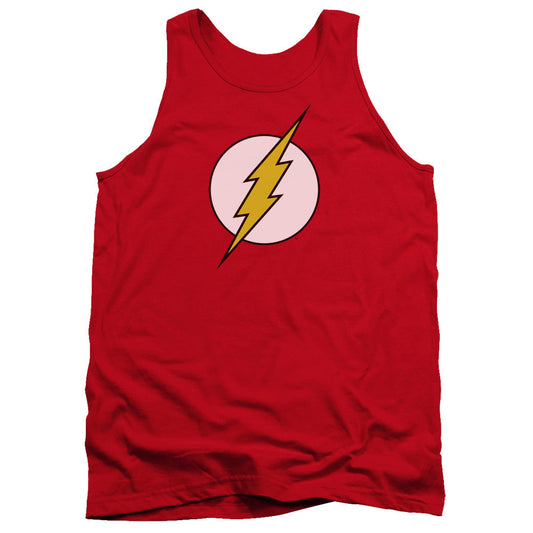 Dc Flash Flash Logo Mens Tank Top Shirt Red Officially Licensed