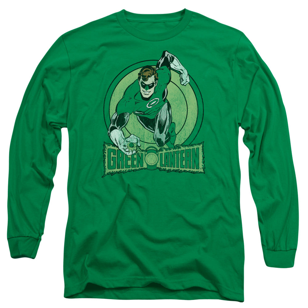 DC Comics Green Lantern Mens Long Sleeve Shirt Kelly Green Officially Licensed