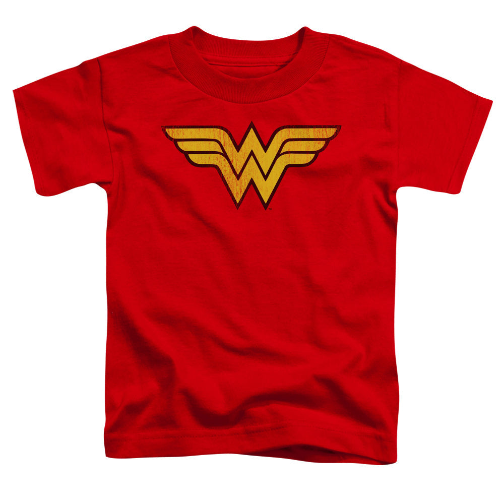 DC Comics Wonder Woman Logo Dist Toddler Kids Youth T Shirt Red Officially Licensed