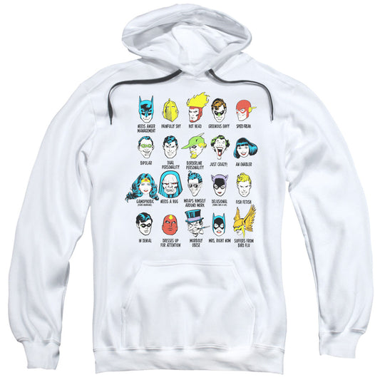 DC Comics Superhero Issues Mens Hoodie White Officially Licensed