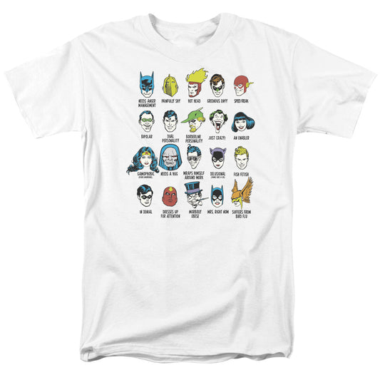 Dc Superhero Issues Mens T Shirt White Officially Licensed