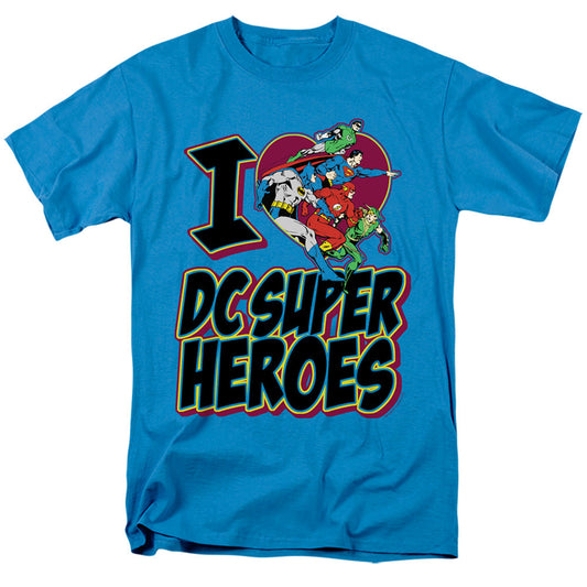 Dc I Heart Dc Mens T Shirt Turquoise Officially Licensed