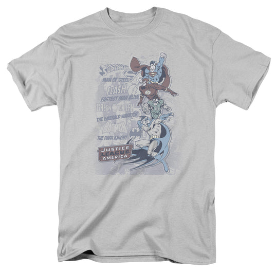 Dc The Good Guys Mens T Shirt Silver Officially Licensed