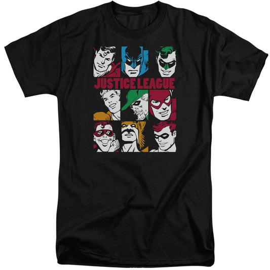 Dc Nine Blocks Of Justice Mens Tall T Shirt Black Officially Licensed