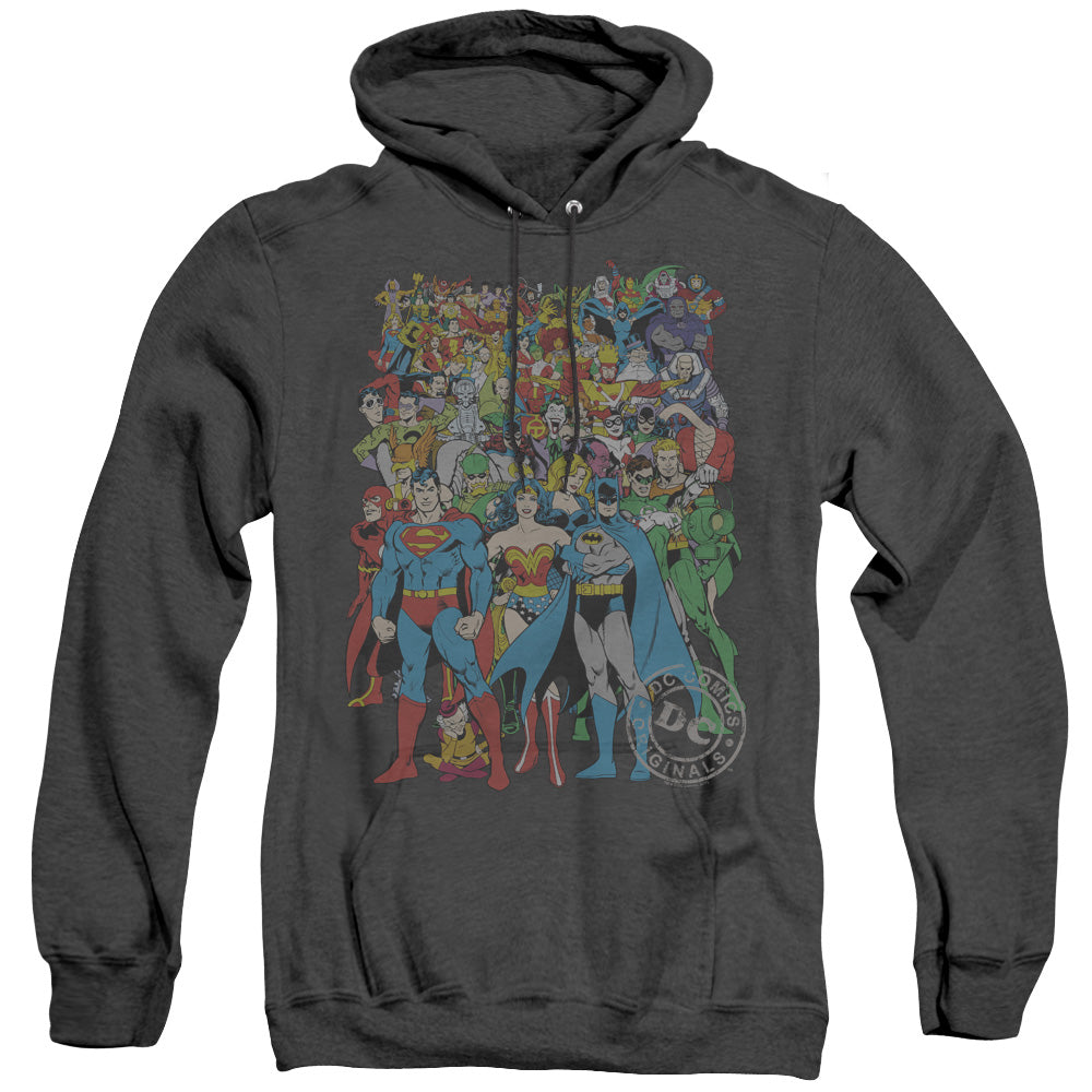 DC Comics Original Universe Heather Mens Hoodie Black Officially Licensed