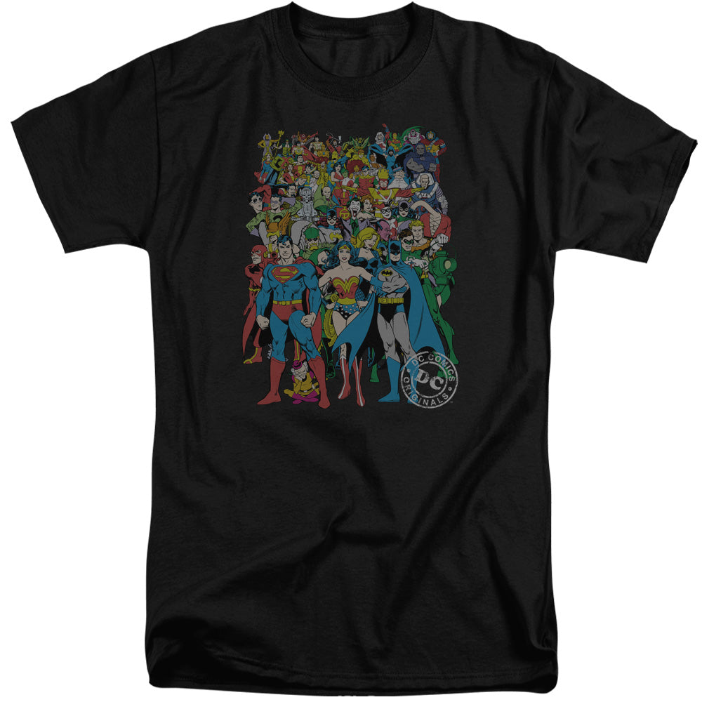 DC Comics Original Universe Mens Tall T Shirt Adult Tall Black Officially Licensed