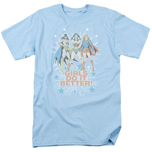 Dc Girls Do It Better Mens T Shirt Light Blue Officially Licensed
