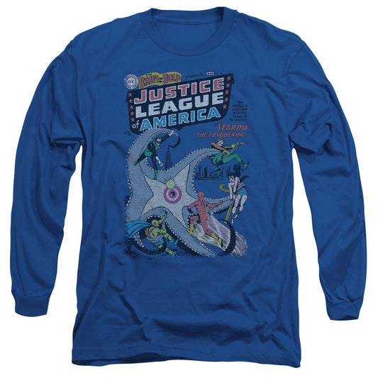 Dc No 28 Mens Long Sleeve Shirt Royal Blue Officially Licensed