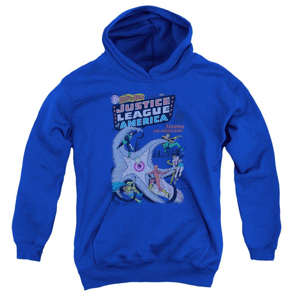 DC Comics No 28 Kids Youth Hoodie Royal Officially Licensed
