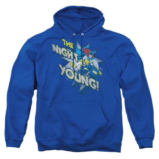 Dc The Night Is Young Mens Hoodie Royal Blue Officially Licensed
