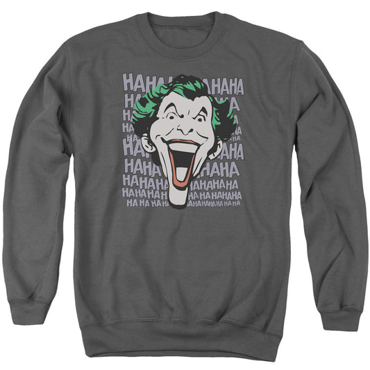 DC Comics Dastardly Merriment Mens Crewneck Sweatshirt Charcoal Officially Licensed