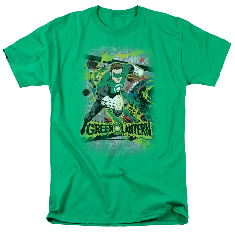 DC Comics Space Sector 2814 Mens T Shirt Kelly Green Officially Licensed