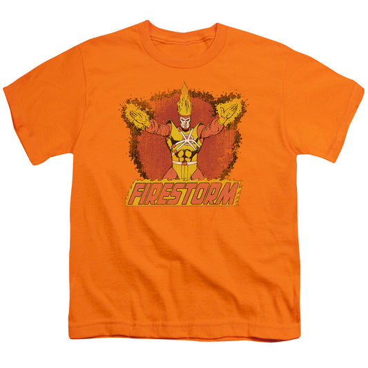 DC Comics Ring of Firestorm Kids Youth T Shirt Orange Officially Licensed