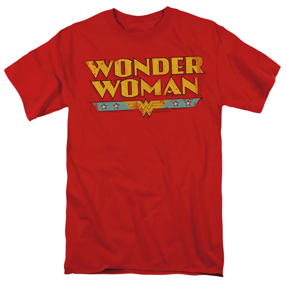 Dc Wonder Woman Logo Mens T Shirt Red Officially Licensed