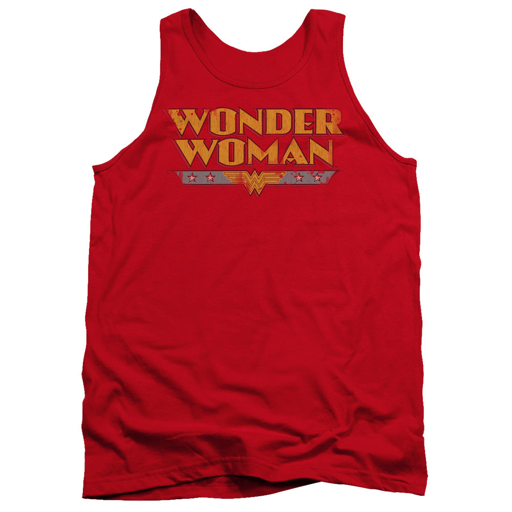 DC Comics Wonder Woman Logo Mens Tank Top Shirt Red Officially Licensed