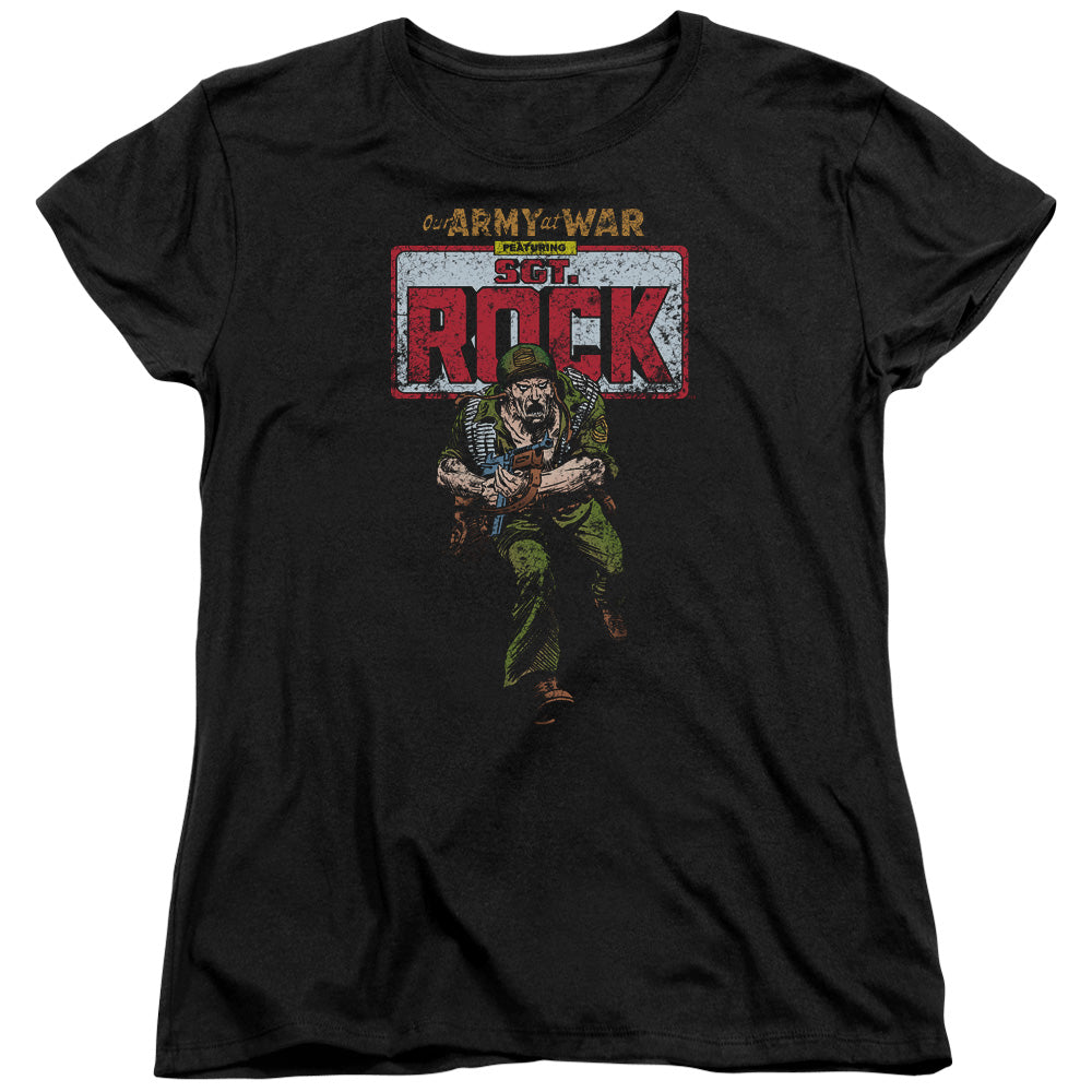 DC Comics Sgt Rock Womens T Shirt Black Officially Licensed