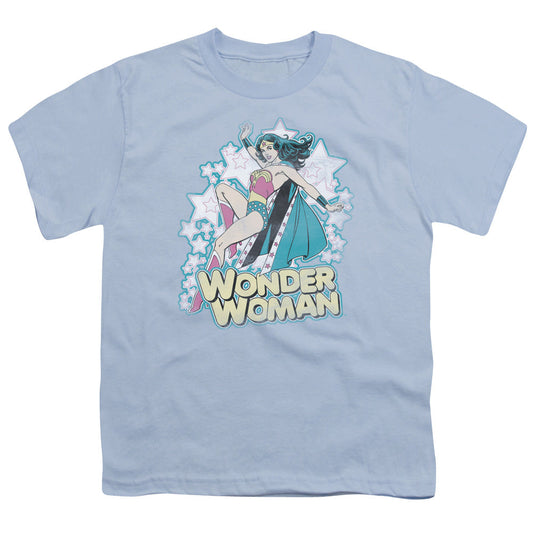 DC Comics Im Wonder Woman Kids Youth T Shirt Light Blue Officially Licensed