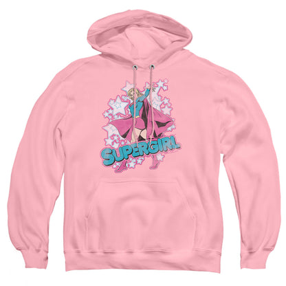 Dc Im Supergirl Mens Hoodie Pink Officially Licensed