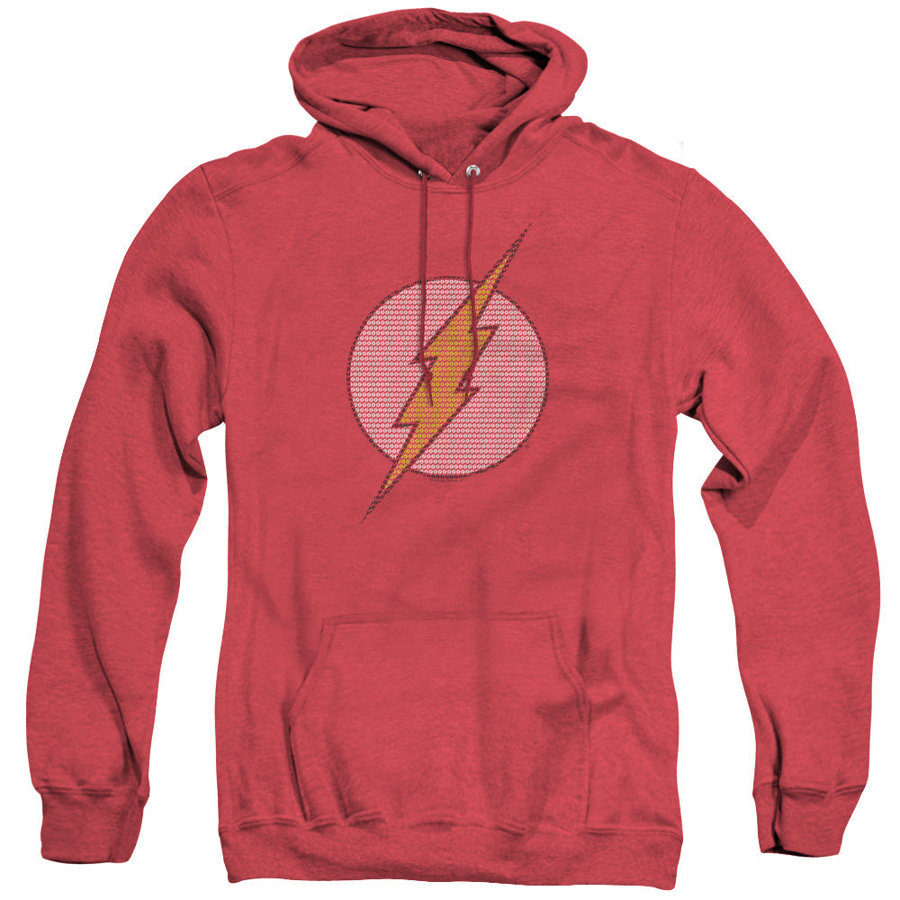 DC Comics Flash Flash Little Logos Heather Mens Hoodie Red Officially Licensed