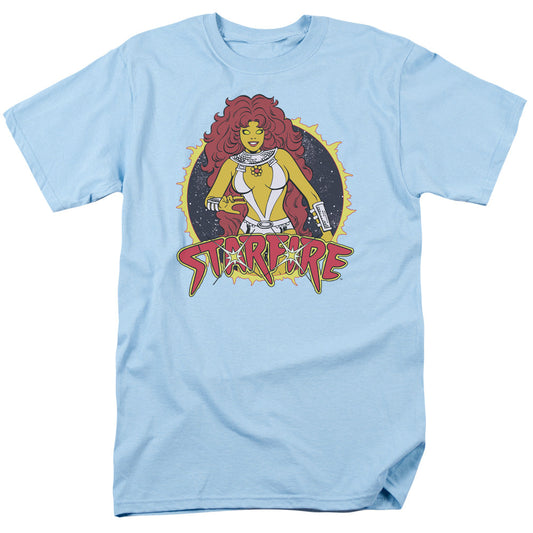 Dc Starfire Mens T Shirt Light Blue Officially Licensed