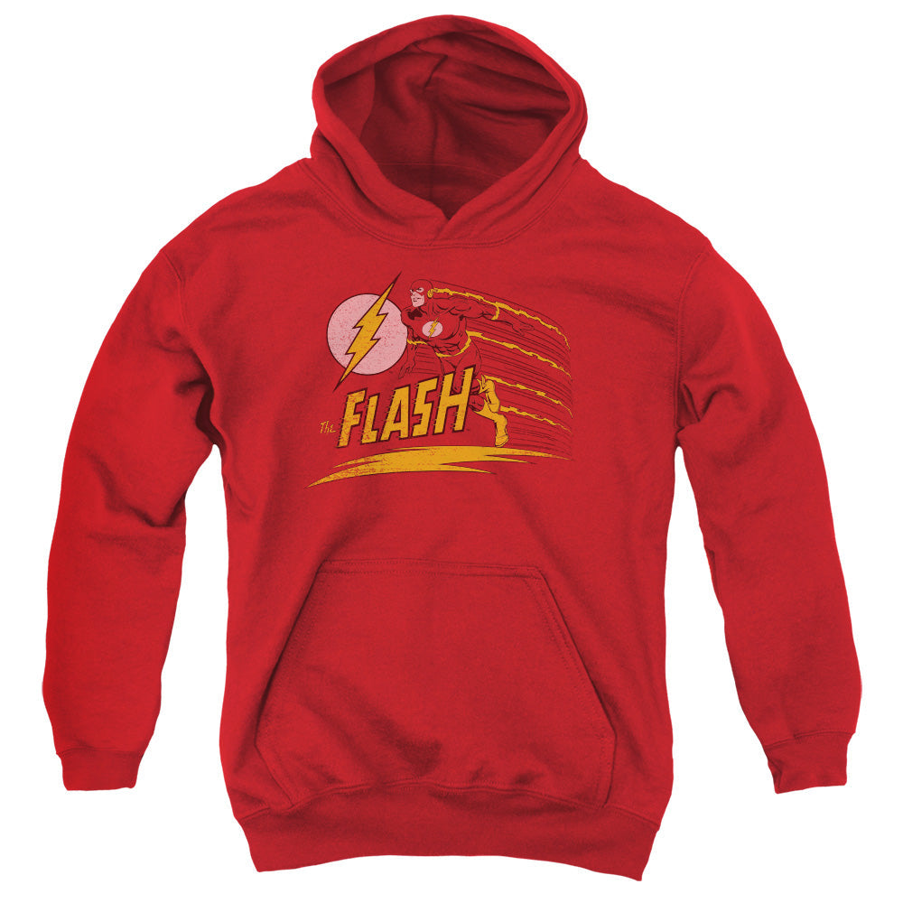 DC Comics Flash Like Lightning Kids Youth Hoodie Red Officially Licensed