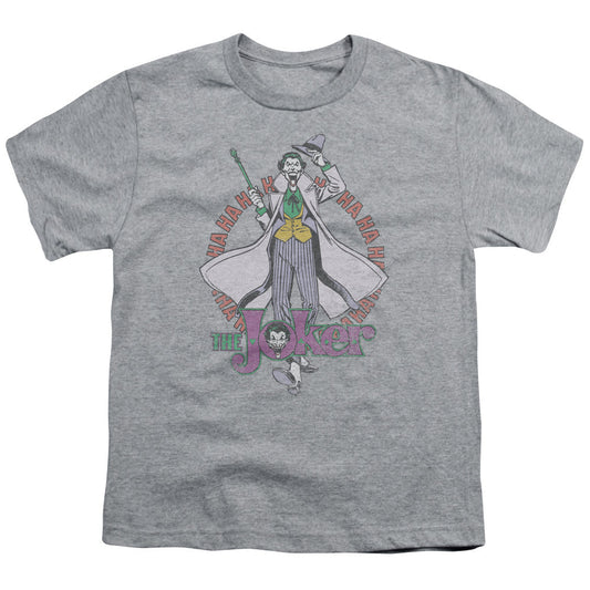 DC Comics Maniacal Kids Youth T Shirt Athletic Heather Officially Licensed