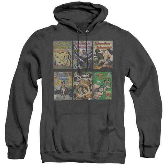 Dc Ww Covers Mens Heather Hoodie Black Officially Licensed