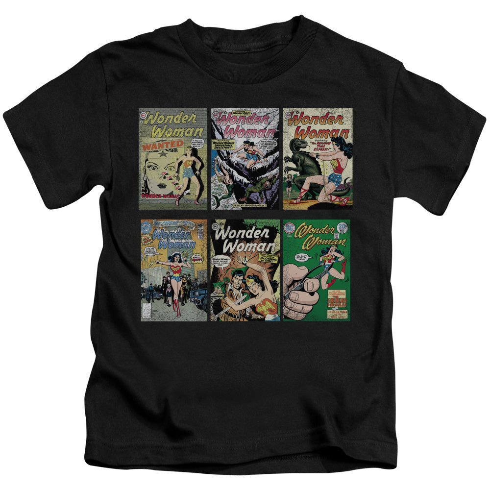 DC Comics Ww Covers Juvenile Kids Youth T Shirt Black Officially Licensed