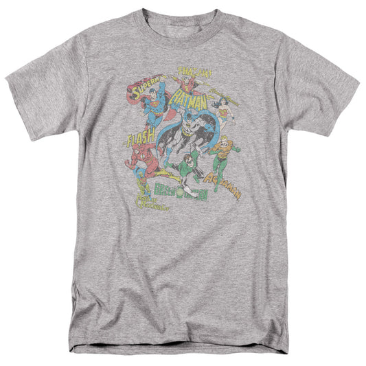 Dc Super Collage Mens T Shirt Silver Officially Licensed