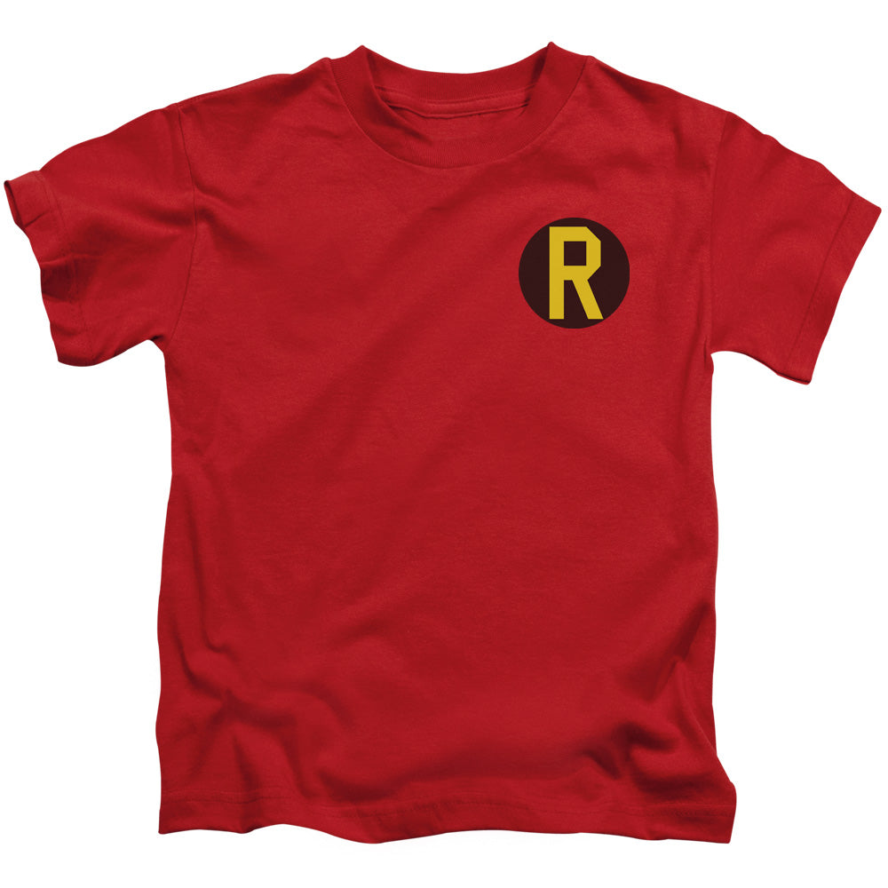 DC Comics Robin Logo Juvenile Kids Youth T Shirt Red Officially Licensed