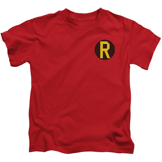 DC Comics Robin Logo Juvenile Kids Youth T Shirt Red Officially Licensed