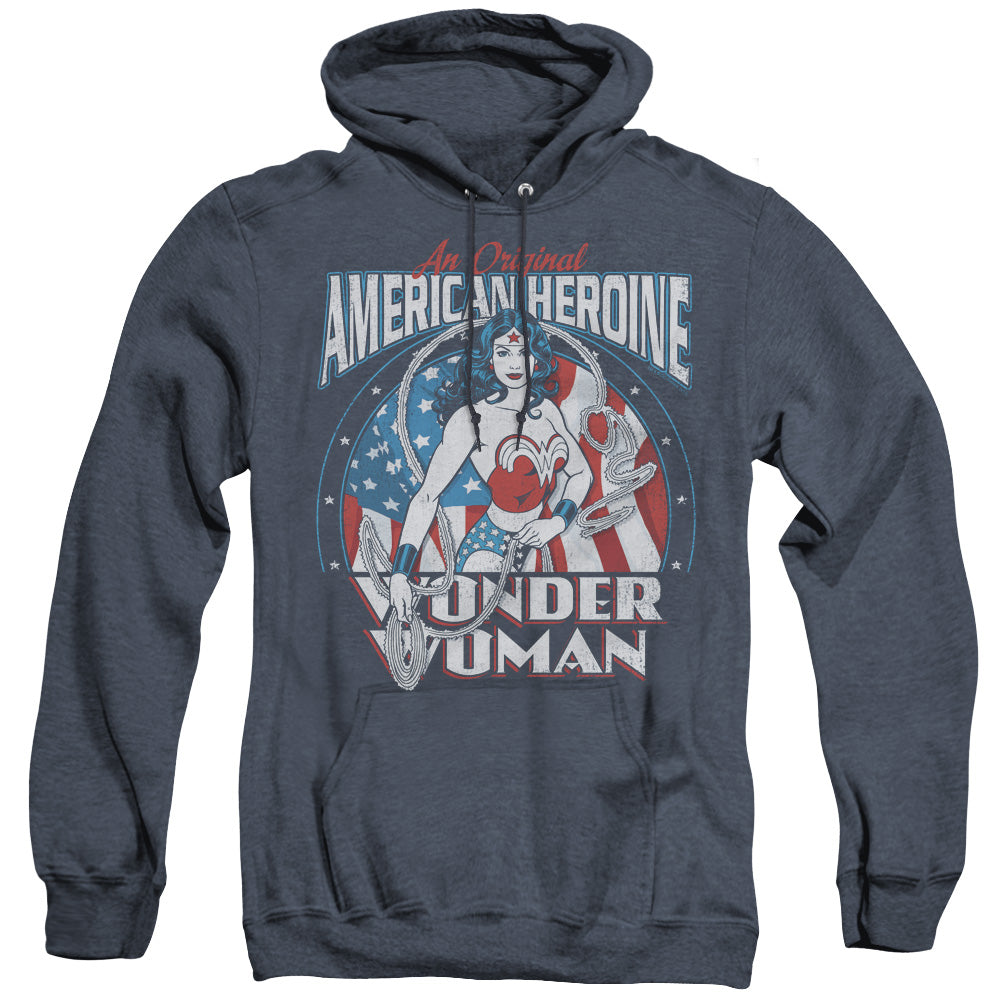 DC Comics American Heroine Heather Mens Hoodie Navy Blue Officially Licensed