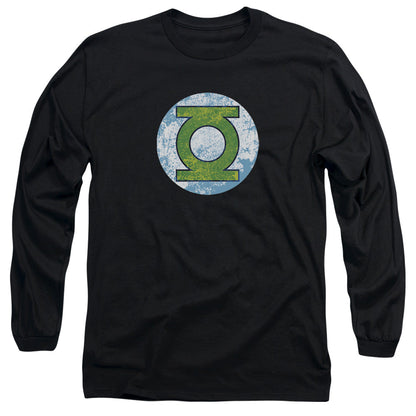 Dco Gl Neon Distress Logo Mens Long Sleeve Shirt Black Officially Licensed