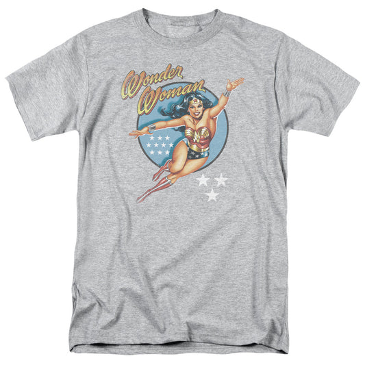 Dco Wonder Woman Vintage Mens T Shirt Athletic Heather Officially Licensed