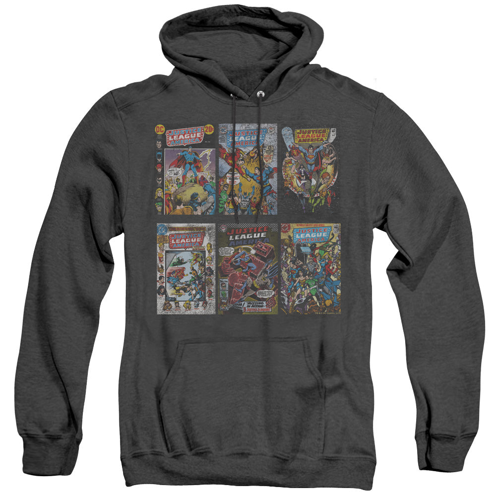 DC Comics DC Comics Covers Heather Mens Hoodie Black Officially Licensed
