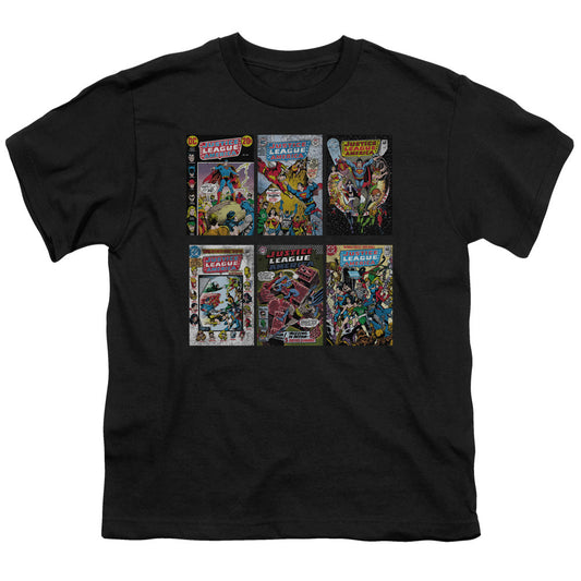 DC Comics DC Comics Covers Kids Youth T Shirt Black Officially Licensed