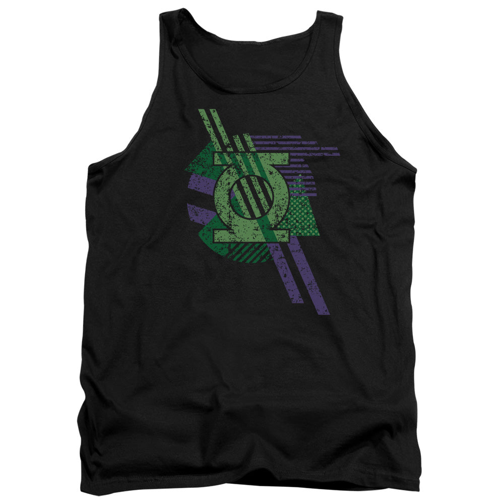 DC Comics Lantern Shapes Mens Tank Top Shirt Black Officially Licensed